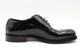 Dolce & Gabbana Derby Black Patent Leather Shoes Size 9 Eb0126lxzsa