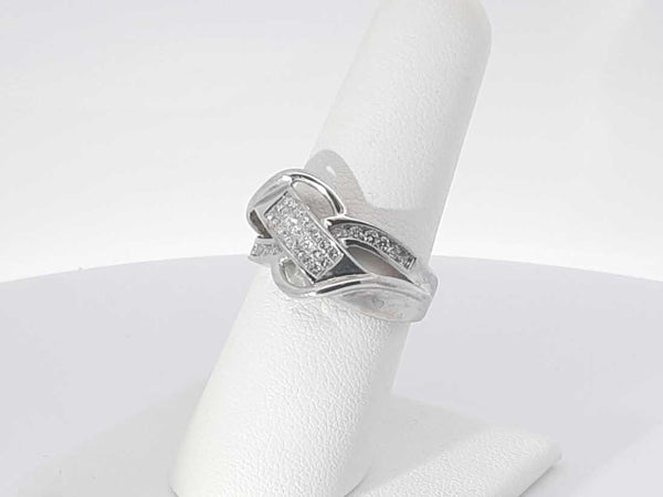 .35 Diamonds 14k White Gold 14k 5.5 Grams Ring Size 7 Sd0625oorsa