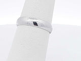 10k White Gold 2 Grams Plain Wedding Band Size 5 Aa0926crsa