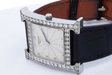 Hermes Heure H 27mm Quartz Stainless Steel Watch With Diamond Bezel Eb1225pxxzde