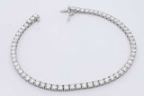 5.12cttw Lab Grown Diamond Tennis Bracelet 14k White Gold 6.9g 7 In Eb0326lpxzsa