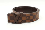 Louis Vuitton Damier Ebene Belt With Lv Inital Buckle Size 95/38 Eb0526lrxsa