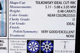 0.48cttw Diamond 14k White Gold Ring 2.5 Grams Size 7.5 Eb0526pwrdu