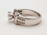 1.21 Cttw Natural Diamonds 14k White Gold 6.8g Ring Size 6.5 Do0526exzde