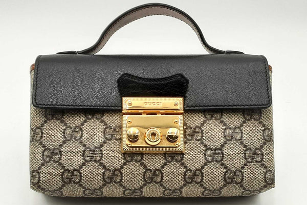 Gucci Gg Supreme Monogram Padlock Top Handle Bag Eb0824rorsa