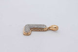 10k Yellow Gold Diamond Letter "L" Pendant 1.5 Grams Eb0926crsa