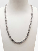 9.68 Cttw Lab Grown Diamonds 0.925 Silver 22.0g Chain 17.75 In Do0725lorxde