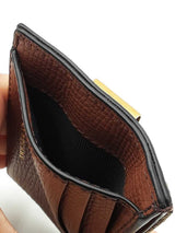 Burberry Money Clip Card Case In House Check Canvas & Leather Fw0726lzxdu