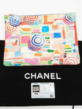 Chanel Charm O Case Veau Verni Multicolor Umbrella Pouch Do0625exzde