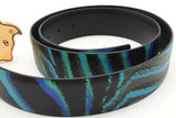Versace Medusa Leather Reversible Belt Gold Tone Buckle Size 100/40 Eb0226lxzde