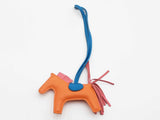 Hermes Rodeo Horse Orange Bag Charm Aa0826ozxsa