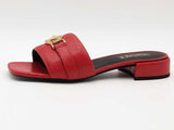 Versace Sandal H.25 Vitello Red Size 40 Aa0926lzxsa