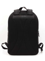Gucci Medium Backpack In Logo-debossed Rubber-effect Black Leather Fw0426erxdu