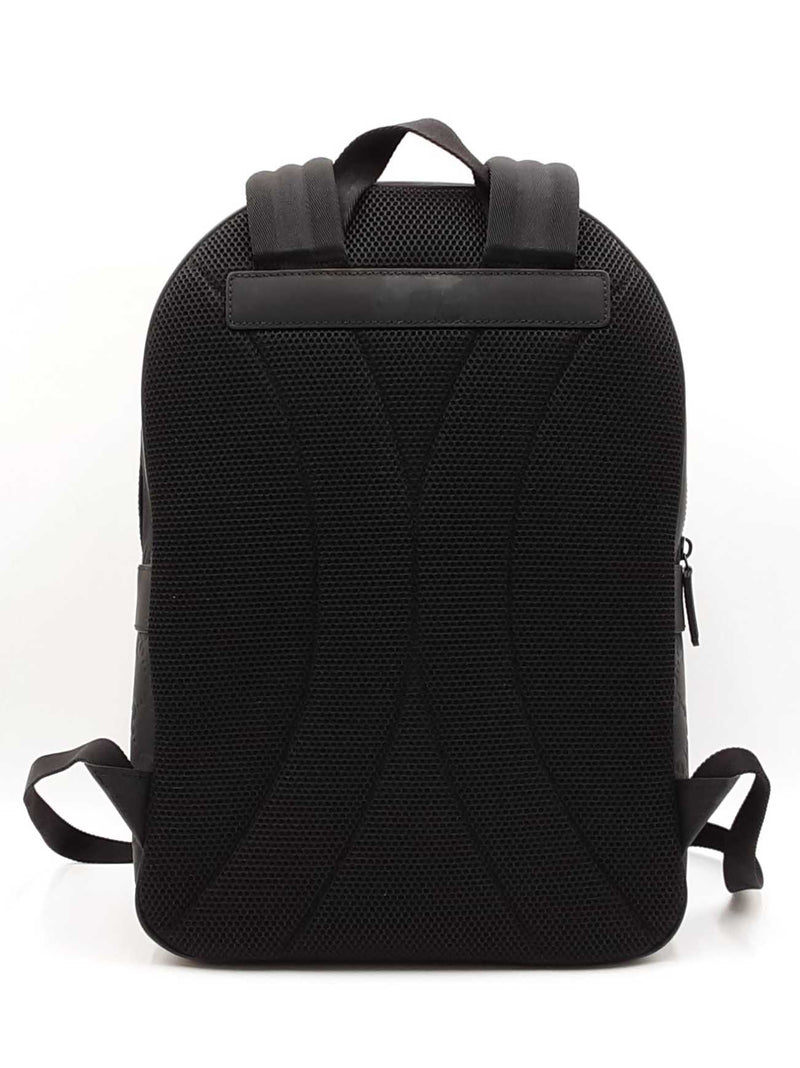 GUCCI Rubber-effect Medium Backpack, Black, GG Leather