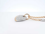 0.99 Cttw Diamond & Two-tone Gold Heart Pendant Necklace 22.6 Grams 20 Inch Fw0525rxzdu