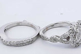 1.71ctw Diamond Wedding Set In 14k White Gold 7.3 Grams Size 4 Eb1125ixzdu