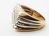 0.32 Cttw Natural Diamonds 10k Two Tone Gold 9.0g Ring Size 10.5 Do0526prxde