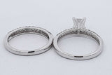 1.9cttw Diamond Wedding Set In 14k White Gold 5.3 Grams Size 7 Eb0626corsa