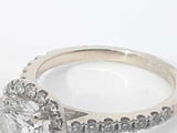 1.19 Ctw Diamond 18k White Gold 3.1 Grams Ring Size 20 Sd0425llzxsa