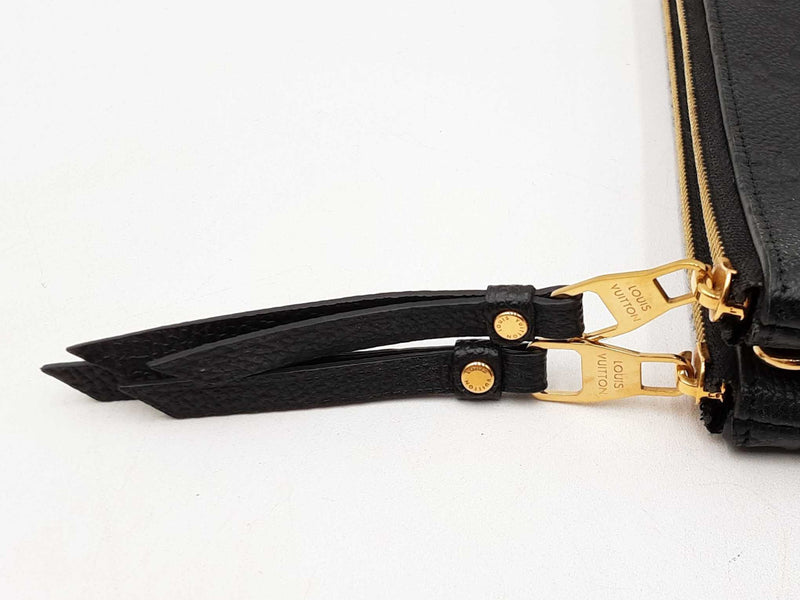 Louis Vuitton Double Zip Pochette In Monogram Empreinte Leather Fw1125przdu