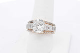 4.08cttw Lab Grown Diamond Ring In 14k Yellow Gold 8.3 Grams Size 8 Eb0826epxsa