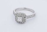 0.51cttw Diamond Ring In 14k White Gold 4.1 Grams Size 7 Eb0626wcrdu