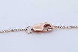 14k Rose Gold Diamond Letter J Bracelet 1 Gram 8.5 Inch Eb0126ixde