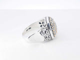 Diamond Statement Ring In Sterling Silver 10.1 Gram Size 9 Fw0426rxzdu