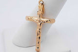 18k Yellow Gold Crucifix Pendant 2.5 Grams Eb0526oxzsa