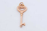 Tiffany & Co. 18k Rose Gold Key Pendant 4 Grams Eb1124pxzdu