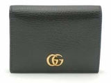 Gucci Double Gg Maramount Black Wallet Aa0726lrzsa