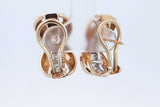 0.56cttw Diamond Omega Back Earrings In 14k Yellow Gold 9.3 Grams Eb0526sxzde