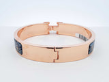 Hermès Clic H Sous Un Battement D'ailes Enamel Bracelet 6.5 Inch Fw1025orzdu