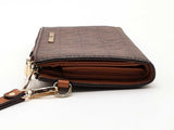 Michael Kors Jet Set Travel Large Logo Continental Wristlet Brown Aa0626orsa