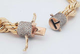 18k Yellow Gold Rope Chain With Diamond Clasp 273.3 Grams 21.5 In Eb0326lcxxzsa