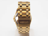 Citizen E111 Eco-drive Black Dial Goldtone Steel Watch Do1025lxzde