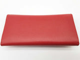 Salvatore Ferragamo Gancini Red Leather Continental Wallet Do0725lxzde