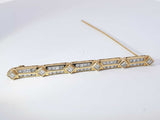 2.90 Cttw Diamond 18k Yellow Gold Pin / Broach 9.2 Grams Aa0525ezxsa