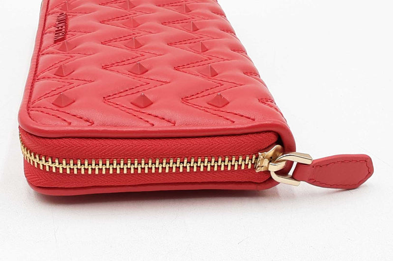 Valentino By Mario Valentino Leonard Sauvage Leather Studded Wallet Eb1125lwxdu