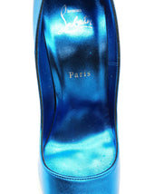 Christian Louboutin So Kate 120 Metallic Blue Heels Size Eu 40 Do0426lrzde