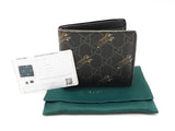 Gucci Tiger Print Bifold Wallet In Gg Supreme Monogram Coated Canvas Fw1225lrzdu