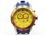 Invicta 19648 48 Prodiver Chronograph Yellow Dial Steel Quartz Watch Do1024lxzde