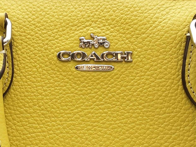 Coach Rowan Satchel Signature Green Handbag Aa1124pzsa