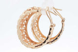 14k Yellow Gold Filigree Hoop Earrings 7.7 Grams Eb0826wixsa