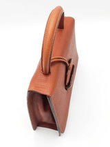 Loewe Barcelona Satchel In Brown Grained Leather Fw0926oxzdu
