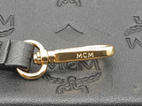 Mcm Aren Mini Crossbody Pouch In Black Monogram Embossed Leather Fw1125crdu