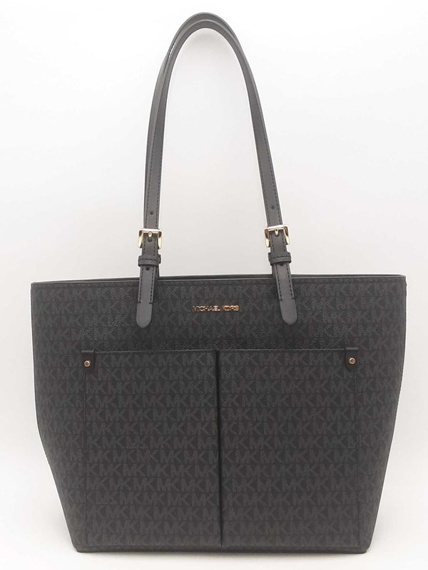 Michael Kors Jet Set Medium Black Handbag Aa0725rzsa