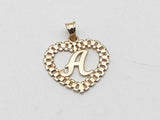 10k Yellow Gold 1.7 Grams Letter A Pendant Aa0825prsa