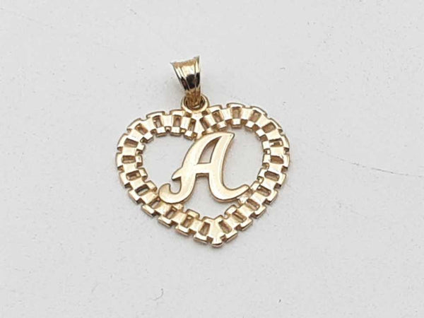 10k Yellow Gold 1.7 Grams Letter A Pendant Aa0825prsa