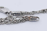 2.8cttw Diamond Pendant Necklace 14k White Gold 27.6 Grams 17 Inch Eb0326oxrxdu